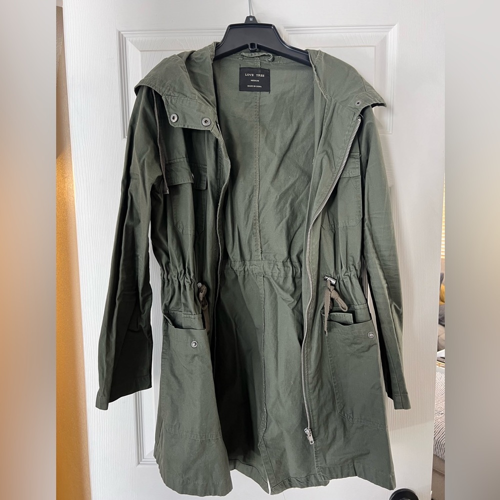Lightweight army green jacket